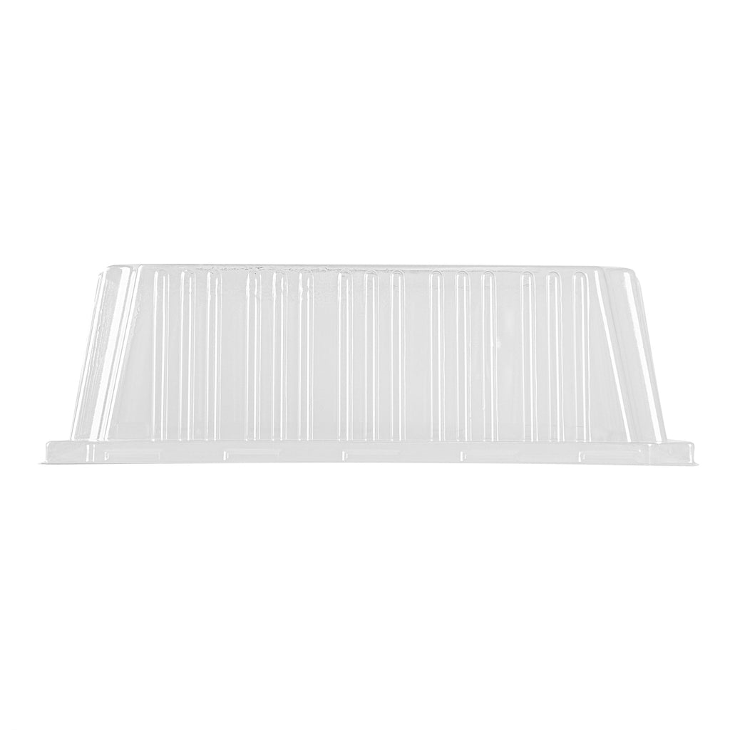 Taipei Square Clear Plastic Lid - Fits 9 1/2" Poplar Plate - 100 count box