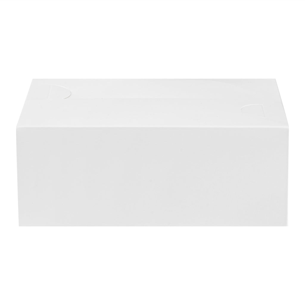 Bio Tek 47 oz White Paper Lunch / Chicken Box - with Fast Top - 7" x 4 1/2" x 2 3/4" - 400 count box