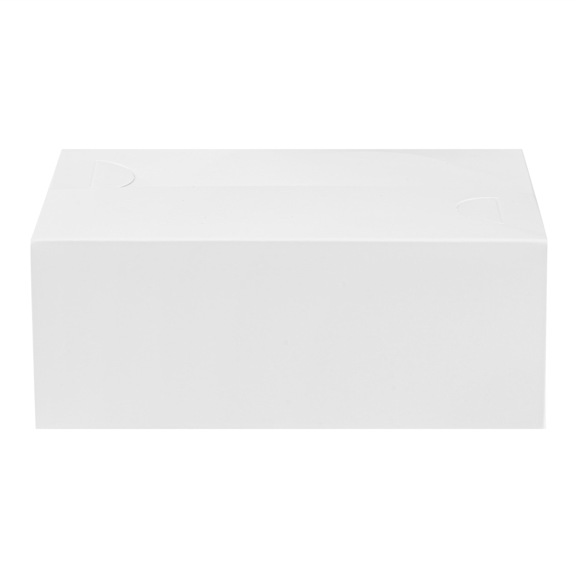 Bio Tek 47 oz White Paper Lunch / Chicken Box - with Fast Top - 7" x 4 1/2" x 2 3/4" - 100 count box