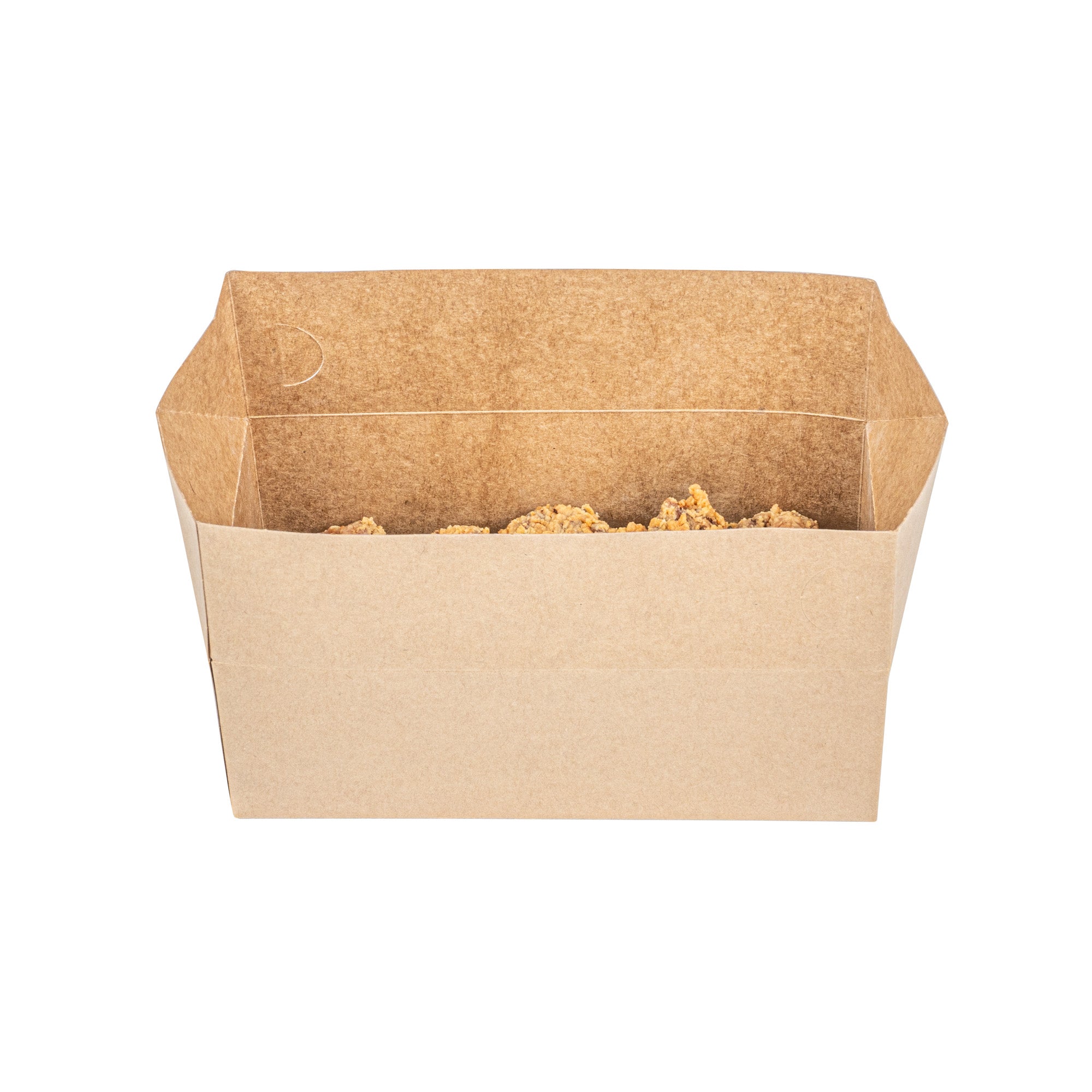 Bio Tek 71 oz Kraft Paper Lunch / Chicken Box - with Fast Top - 8 3/4" x 5" x 3" - 400 count box