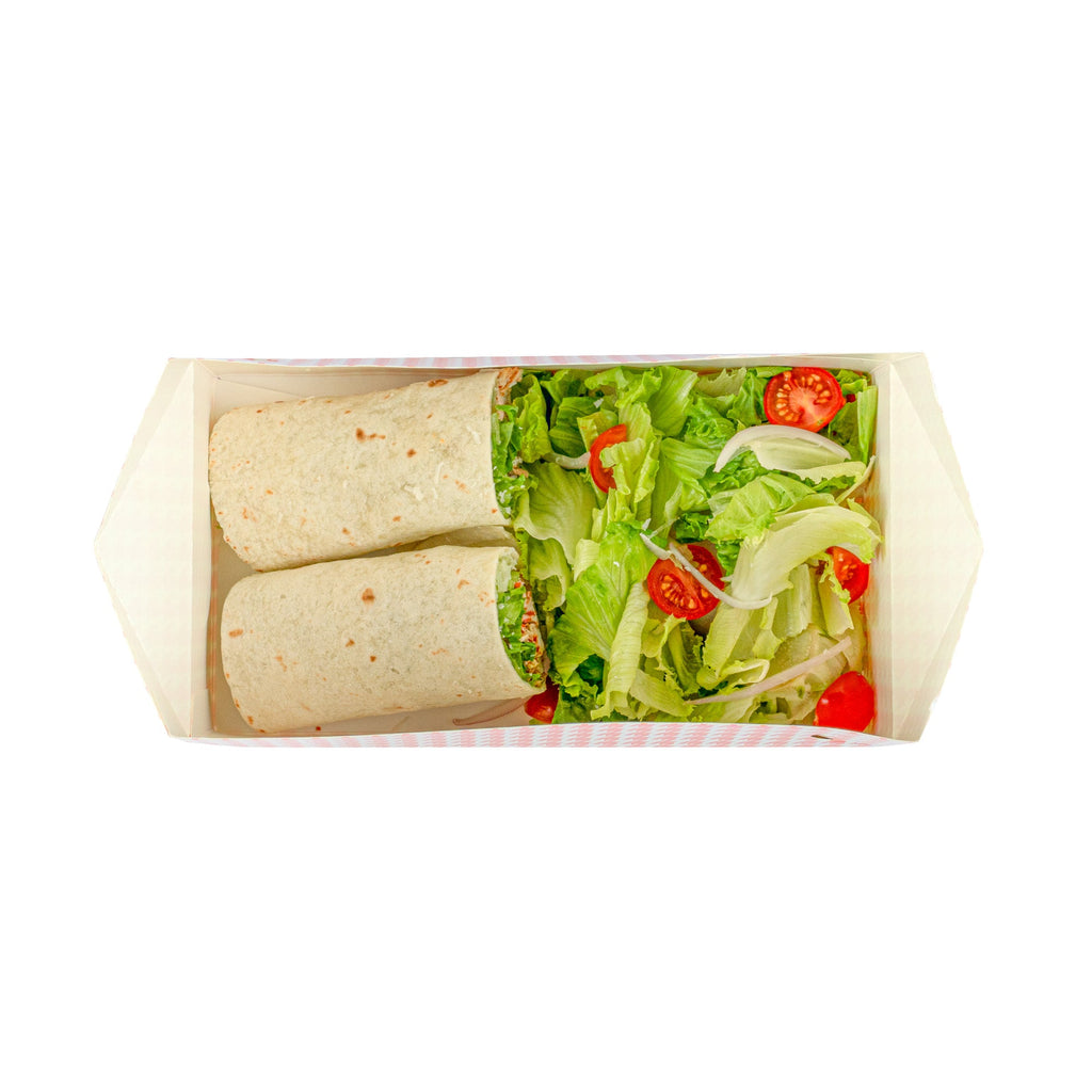 Bio Tek 71 oz Red Houndstooth Paper Lunch / Chicken Box - with Fast Top - 8 3/4" x 5" x 3" - 100 count box
