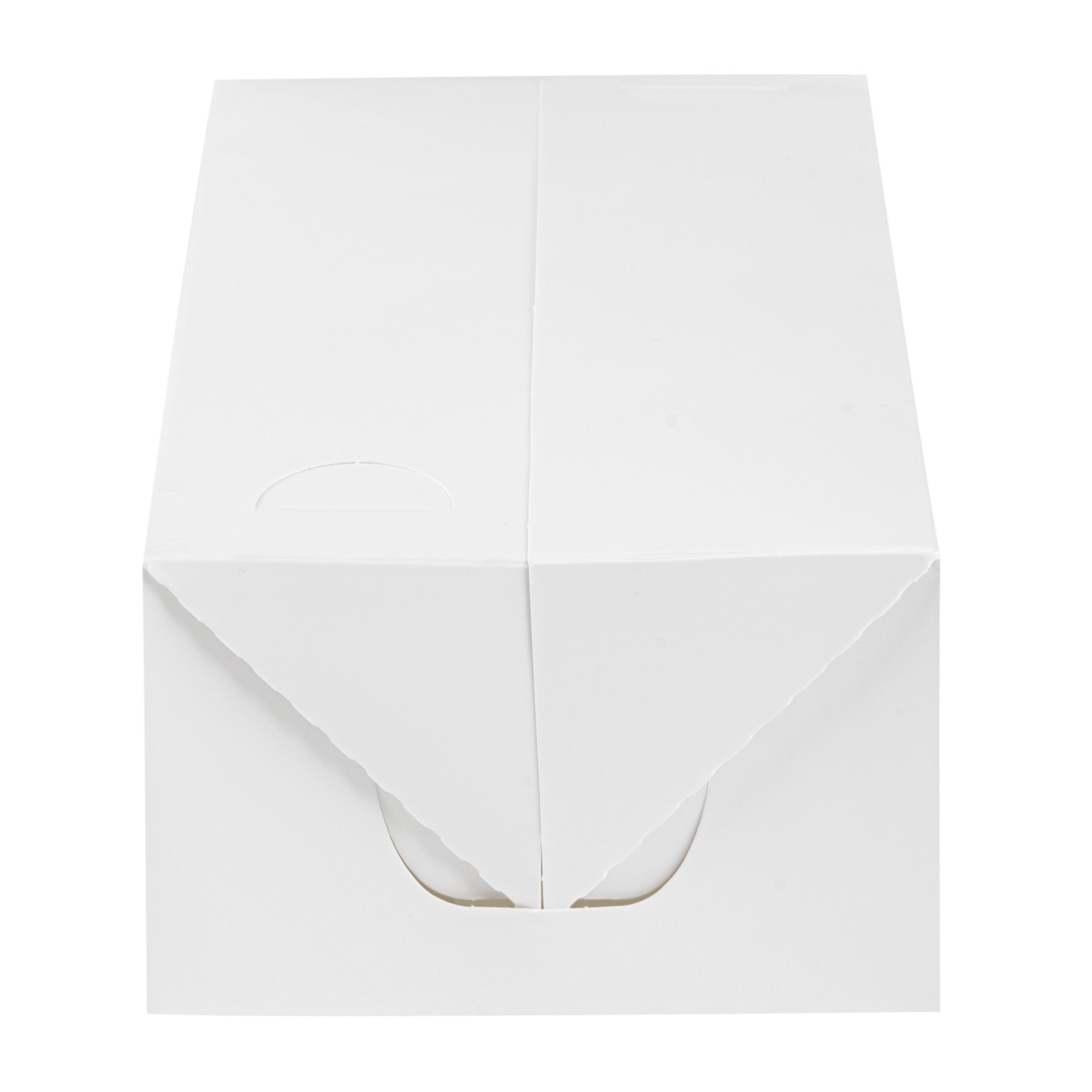Bio Tek 71 oz White Paper Lunch / Chicken Box - with Fast Top - 8 3/4" x 5" x 3" - 400 count box