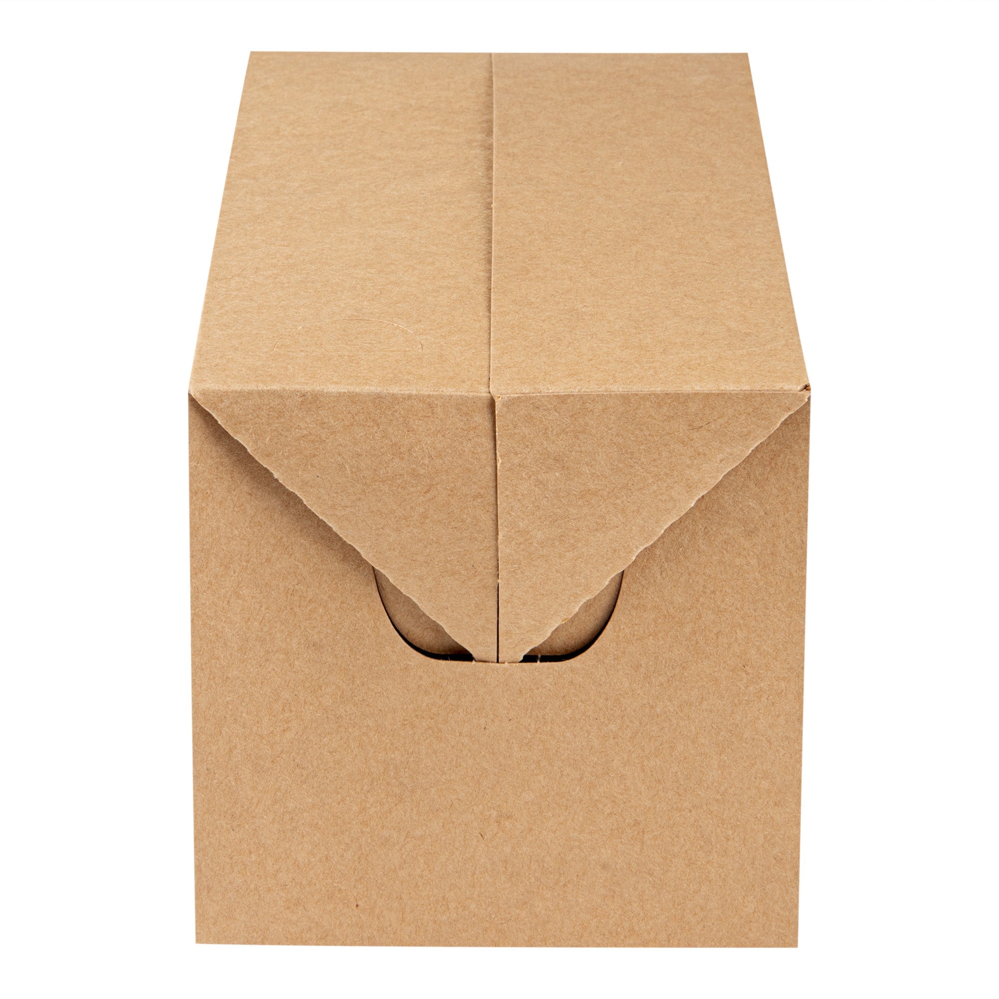 Bio Tek 80 oz Kraft Paper Lunch / Chicken Box - with Fast Top - 9" x 5" x 5" - 100 count box