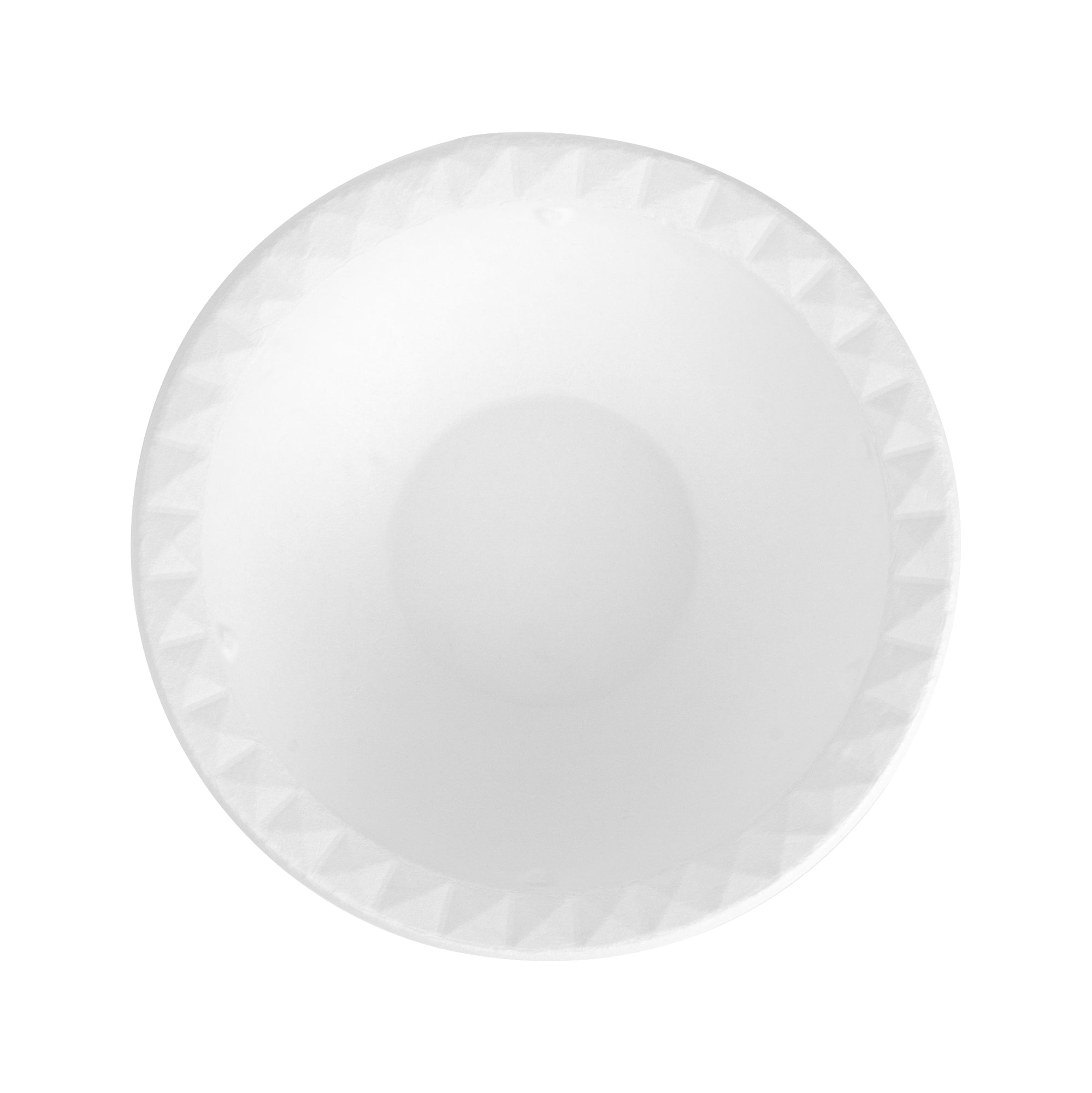 Pulp Safe No PFAS Added 16 oz White Sugarcane / Bagasse Bowl - Home Compostable, with Diamond Rim - 6 3/4" x 6 3/4" x 2" - 25 count box