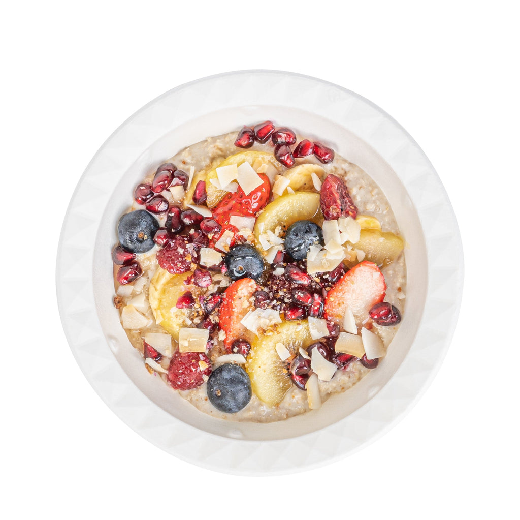 Pulp Safe No PFAS Added 16 oz White Sugarcane / Bagasse Bowl - Home Compostable, with Diamond Rim - 6 3/4" x 6 3/4" x 2" - 100 count box
