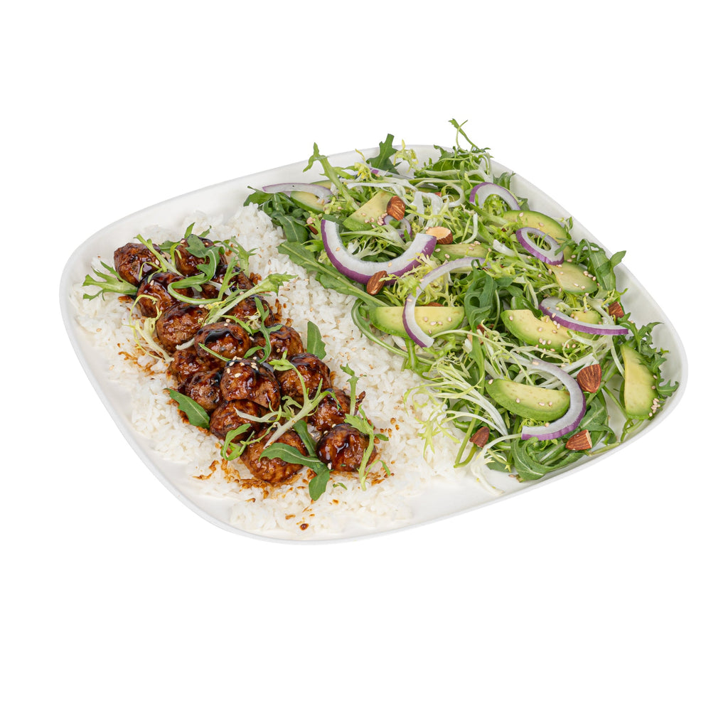 Pulp Safe Modular No PFAS Added White Sugarcane / Bagasse Plate - Home Compostable - 11 3/4" x 11 3/4" x 1/2" - 100 count box