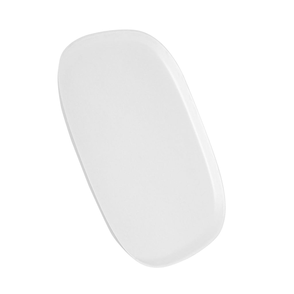 Pulp Safe Modular No PFAS Added White Sugarcane / Bagasse Plate - Home Compostable - 11 3/4" x 11 3/4" x 1/2" - 25 count box