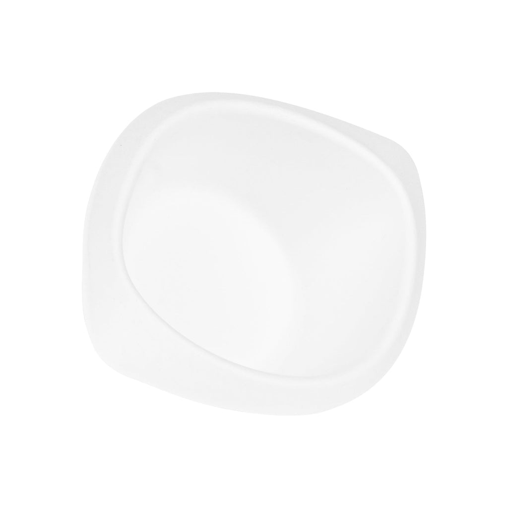 Pulp Safe No PFAS Added 12 oz Oval White Sugarcane / Bagasse Bowl - Home Compostable - 8 1/2" x 5 3/4" x 2 1/4" - 100 count box