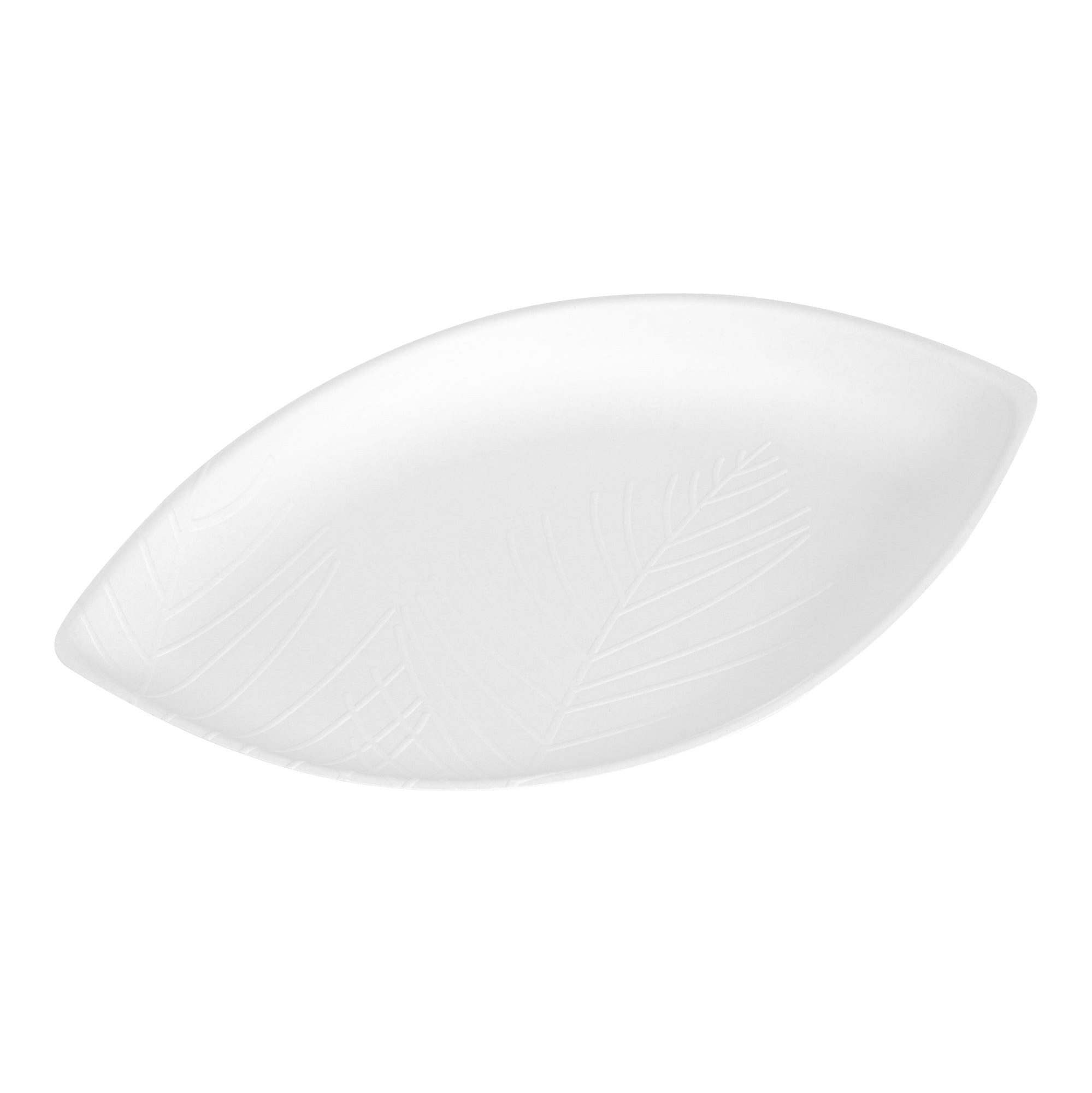 Pulp Safe Modular No PFAS Added White Sugarcane / Bagasse Tray - Home Compostable - 14" x 9 1/4" x 1 1/2" - 100 count box