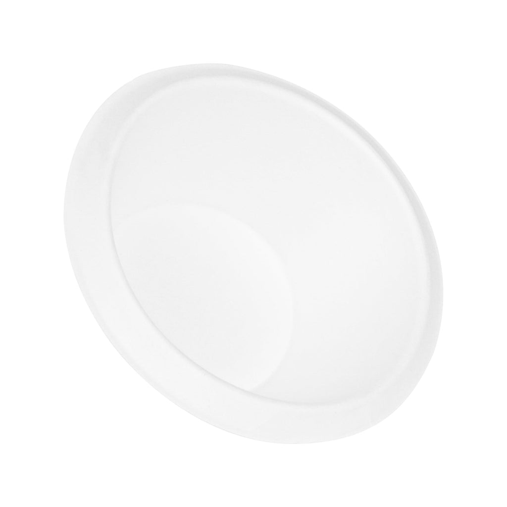 Pulp Safe No PFAS Added 7 oz Oval White Sugarcane / Bagasse Bowl - Home Compostable - 6" x 5" x 1 1/2" - 25 count box