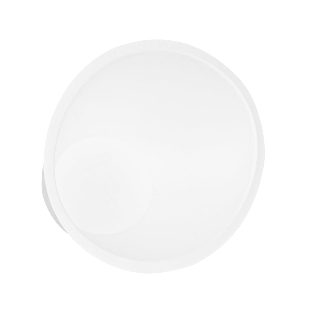 Pulp Safe No PFAS Added 27 oz Oval White Sugarcane / Bagasse Bowl - Home Compostable - 8 3/4" x 6 3/4" x 3 1/4" - 100 count box