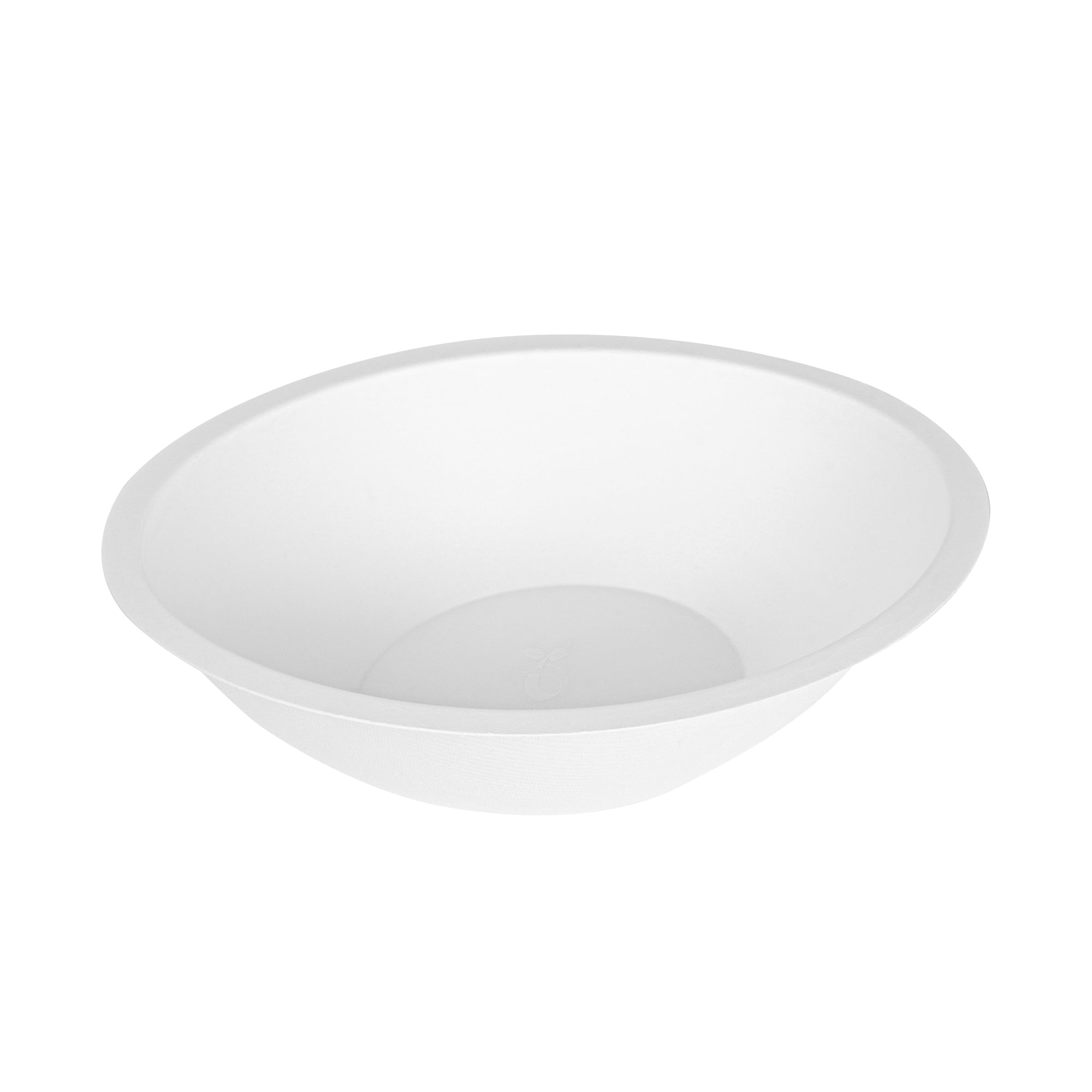Pulp Safe No PFAS Added 27 oz Oval White Sugarcane / Bagasse Bowl - Home Compostable - 8 3/4" x 6 3/4" x 3 1/4" - 100 count box