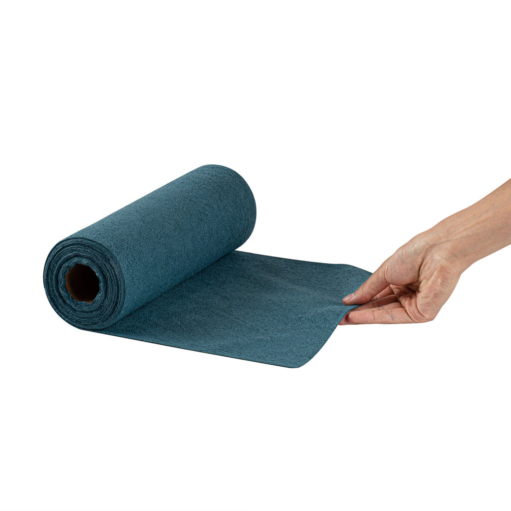Clean Tek Professional Teal Microfiber General Purpose Towel Roll - Tear Away - 11 3/4" x 11 3/4" - 30 count box