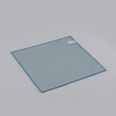 Clean Tek Professional Light Blue Microfiber Glass Cleaning Cloth - 11 3/4" x 11 3/4" - 2 count box