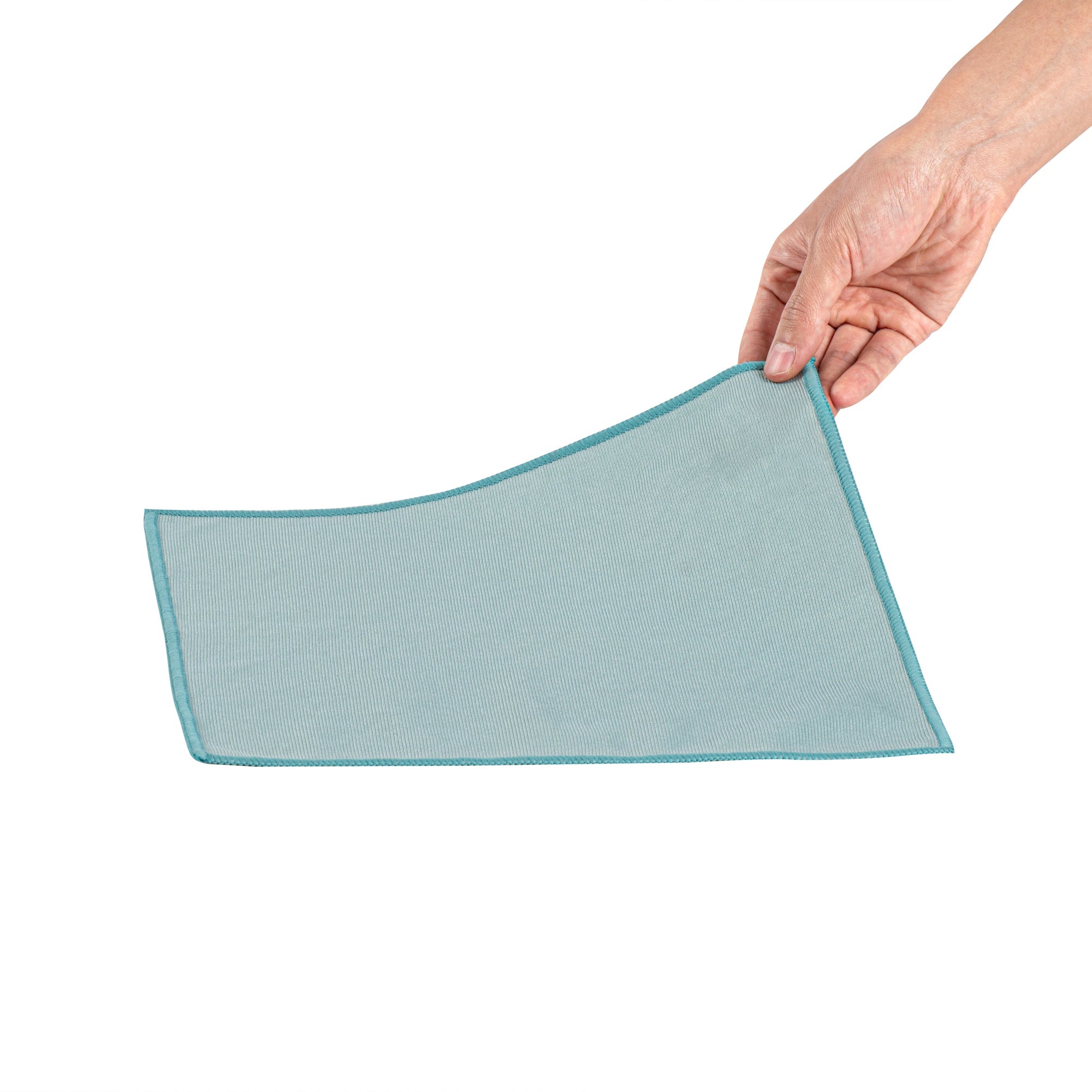 Clean Tek Professional Light Blue Microfiber Glass Cleaning Cloth - 11 3/4" x 11 3/4" - 100 count box
