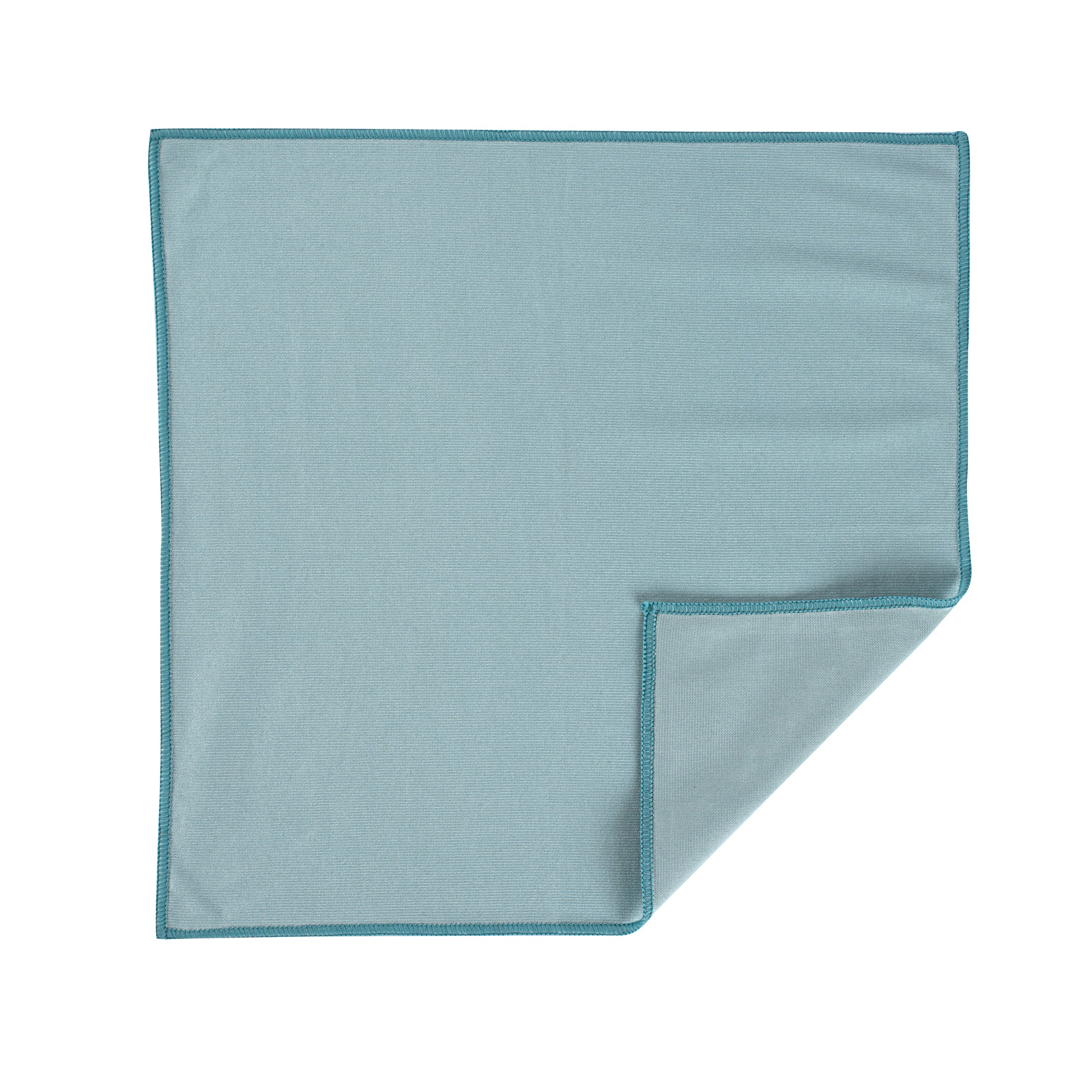 Clean Tek Professional Light Blue Microfiber Glass Cleaning Cloth - 15 3/4" x 15 3/4" - 2 count box