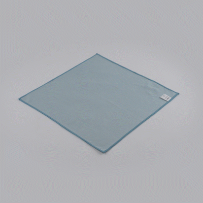 Clean Tek Professional Light Blue Microfiber Glass Cleaning Cloth - 15 3/4" x 15 3/4" - 2 count box