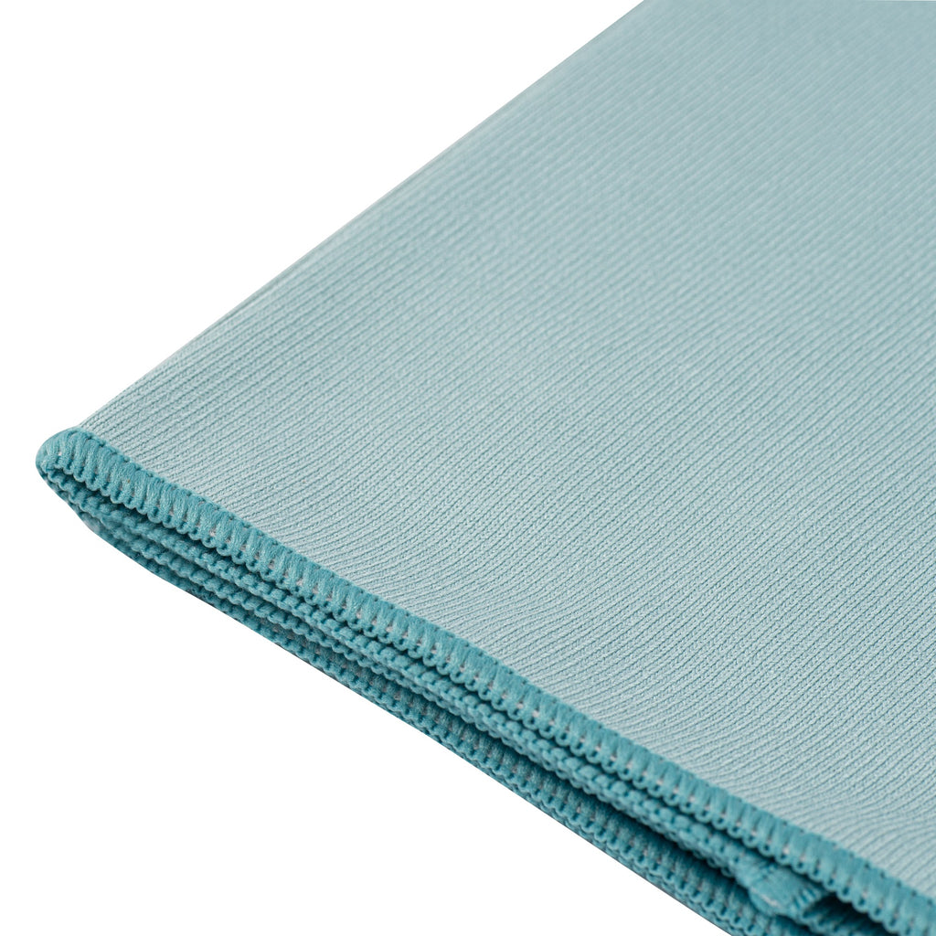 Clean Tek Professional Light Blue Microfiber Glass Cleaning Cloth - 15 3/4" x 15 3/4" - 2 count box