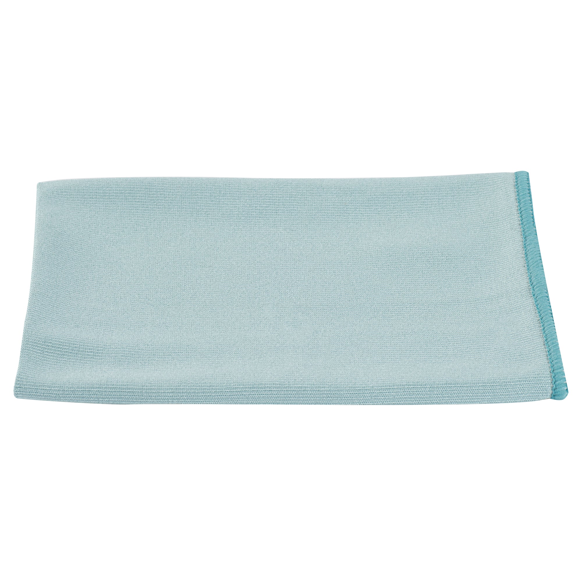 Clean Tek Professional Light Blue Microfiber Glass Cleaning Cloth - 15 3/4" x 15 3/4" - 2 count box