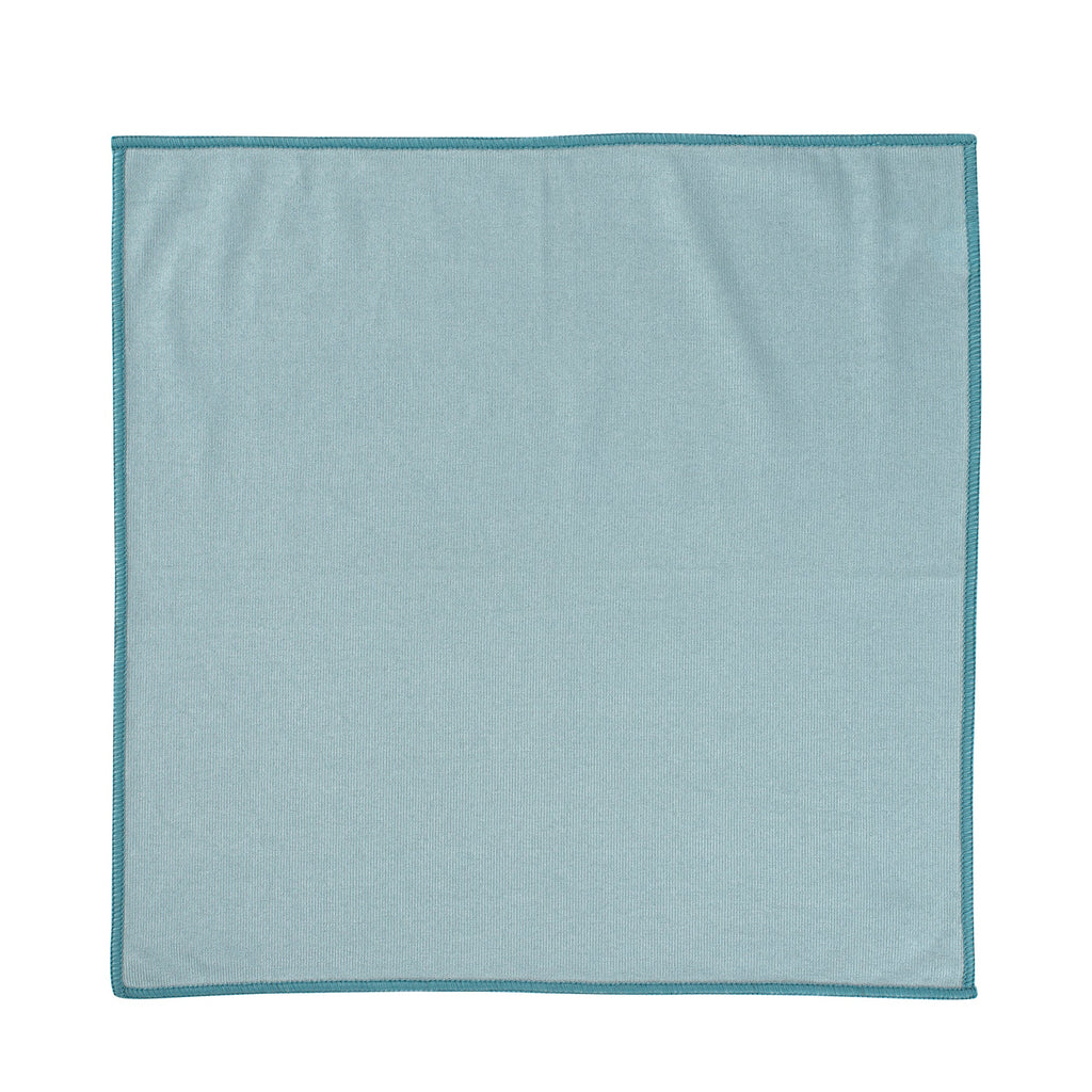 Clean Tek Professional Light Blue Microfiber Glass Cleaning Cloth - 15 3/4" x 15 3/4" - 100 count box