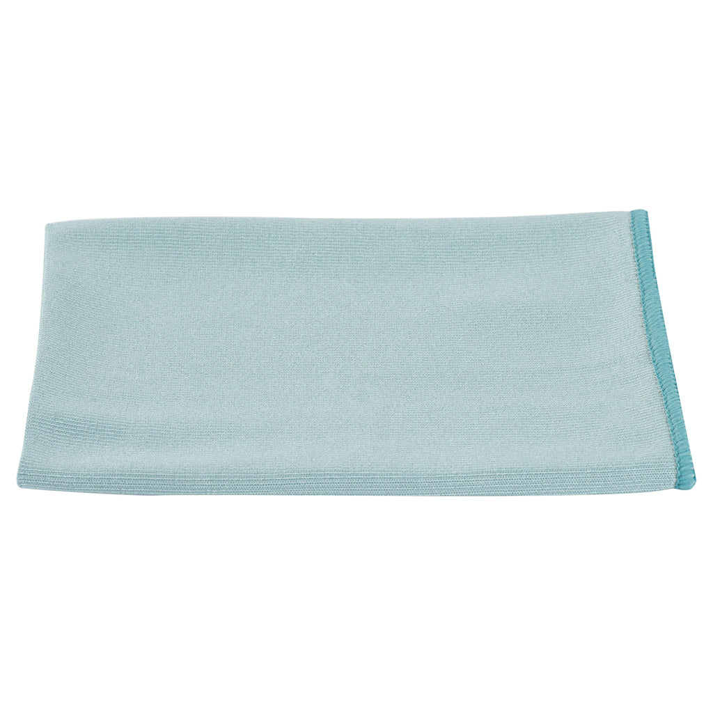 Clean Tek Professional Light Blue Microfiber Glass Cleaning Cloth - 15 3/4" x 15 3/4" - 100 count box