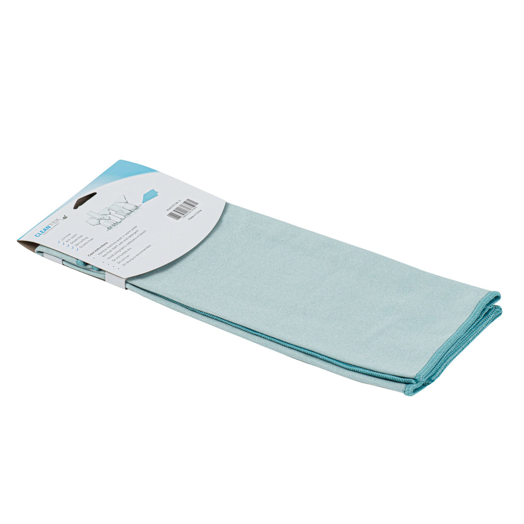Clean Tek Professional Light Blue Microfiber Glass Cleaning Cloth - 15 3/4" x 15 3/4" - 100 count box