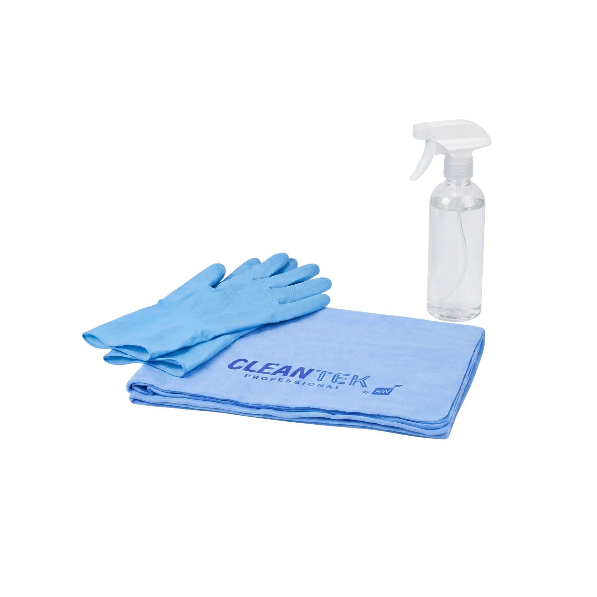 Clean Tek Professional Blue Chamois Cloth - with Storage Tube - 25 1/4'' x 17'' - 1 count box