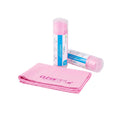 Clean Tek Professional Pink Chamois Cloth - with Storage Tube - 25 1/4'' x 17'' - 1 count box