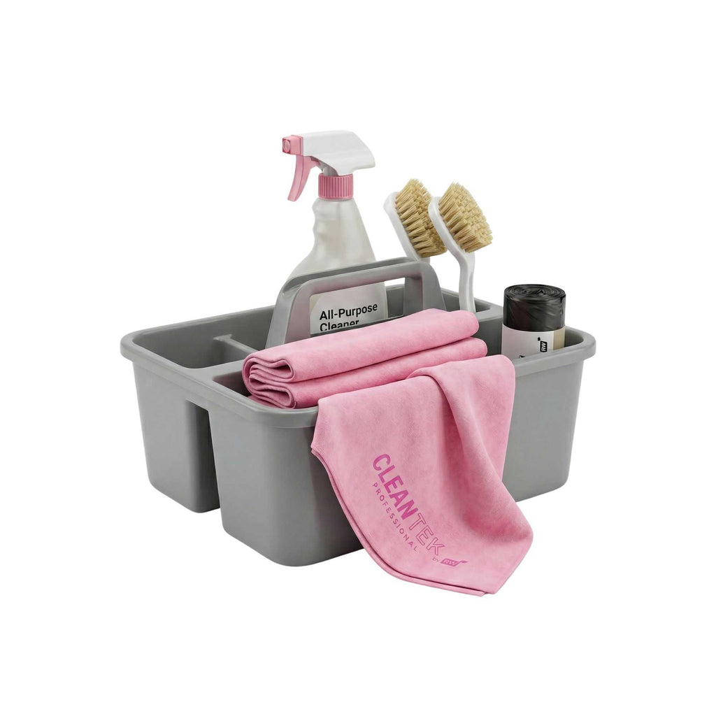 Clean Tek Professional Pink Chamois Cloth - with Storage Tube - 25 1/4'' x 17'' - 1 count box
