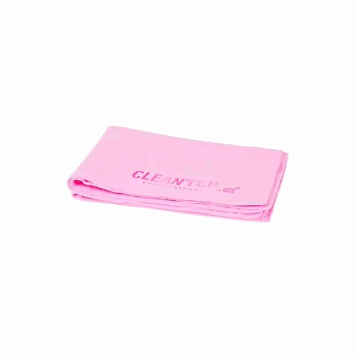 Clean Tek Professional Pink Chamois Cloth - with Storage Tube - 25 1/4'' x 17'' - 1 count box