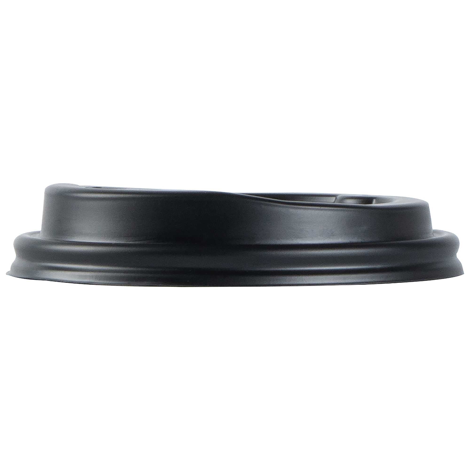 Restpresso 20 oz Green and White Stripe Paper Single Wall Coffee Cup - with Black Lid - 3 1/2"x 3 1/2"x 6 1/4" - 20 count box