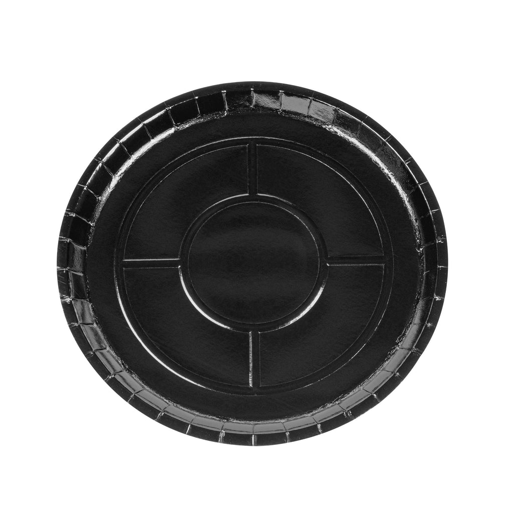 Eco Pie Round Black Paperboard Pizza Tray - Oven-Safe - 12'' - 50 count box