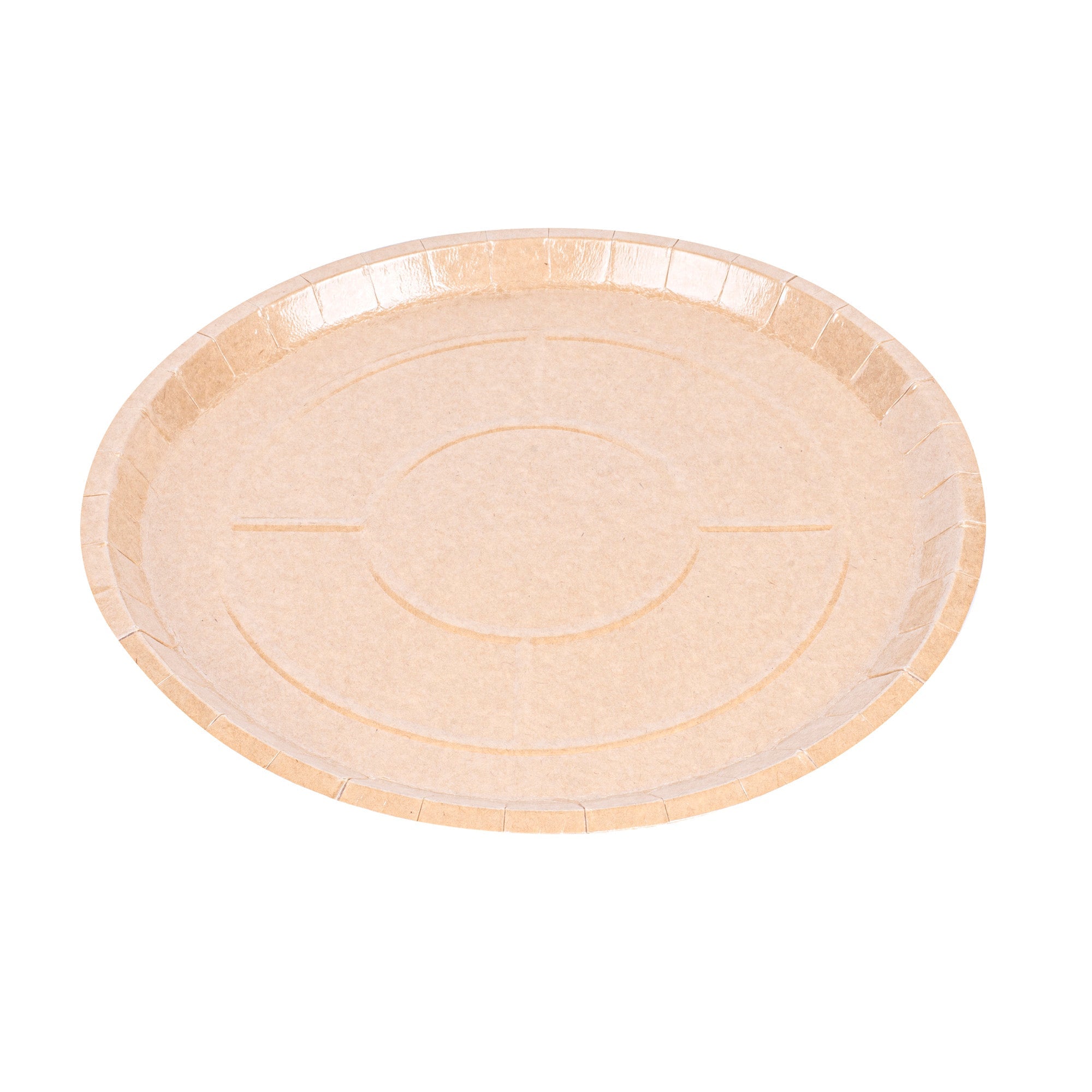 Eco Pie Round Kraft Paperboard Pizza Tray - Oven-Safe - 12'' - 25 count box