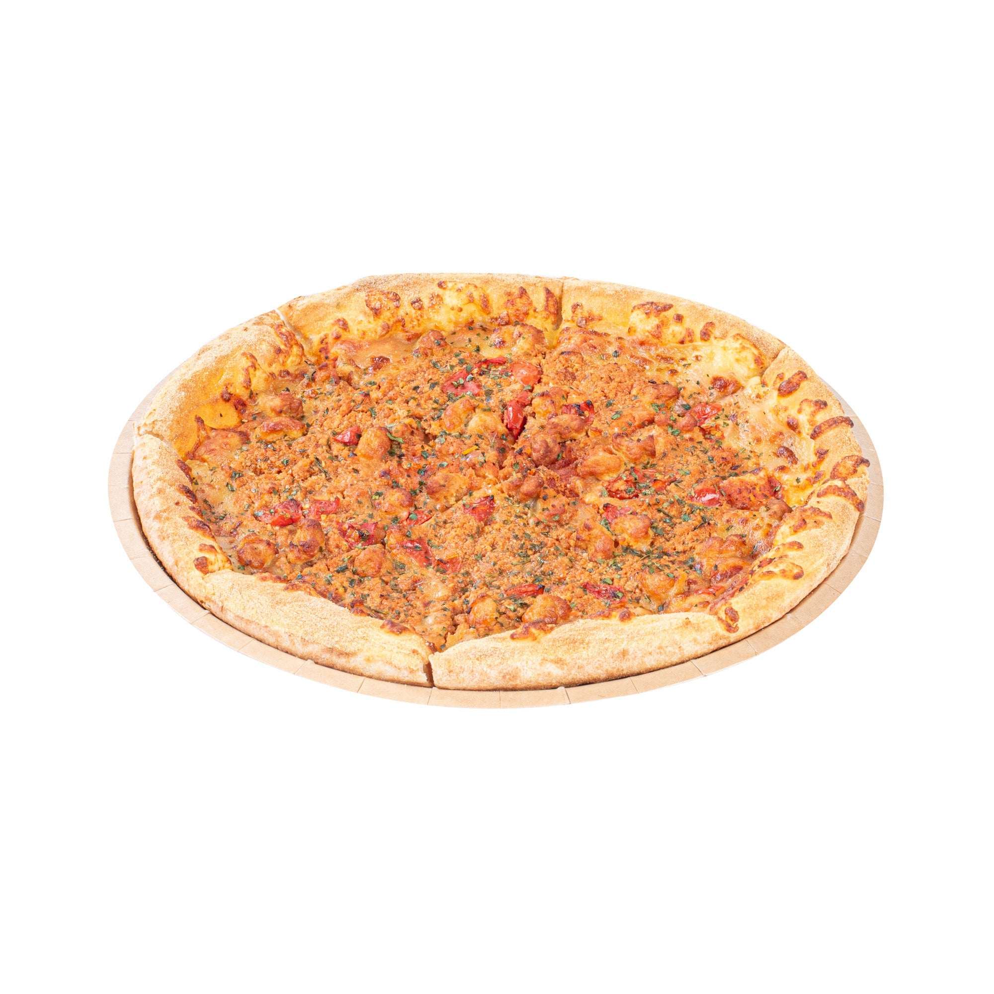 Eco Pie Round Kraft Paperboard Pizza Tray - Oven-Safe - 12'' - 25 count box