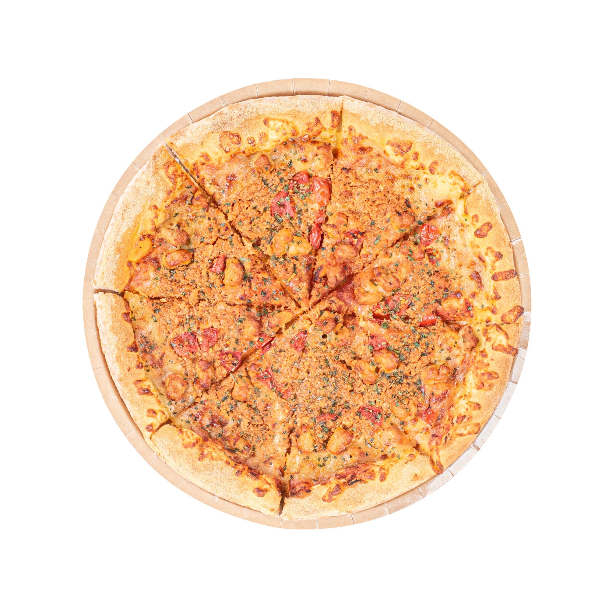 Eco Pie Round Kraft Paperboard Pizza Tray - Oven-Safe - 12'' - 25 count box
