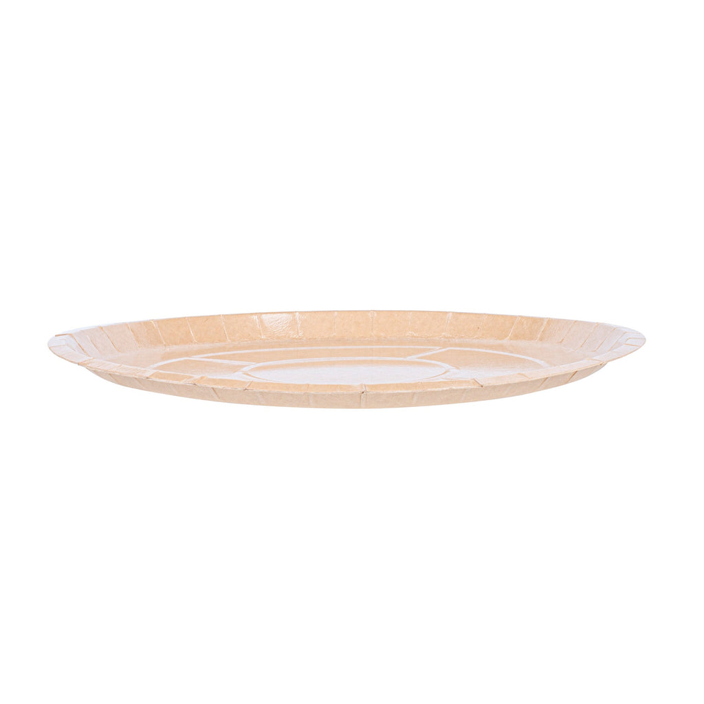 Eco Pie Round Kraft Paperboard Pizza Tray - Oven-Safe - 12'' - 25 count box