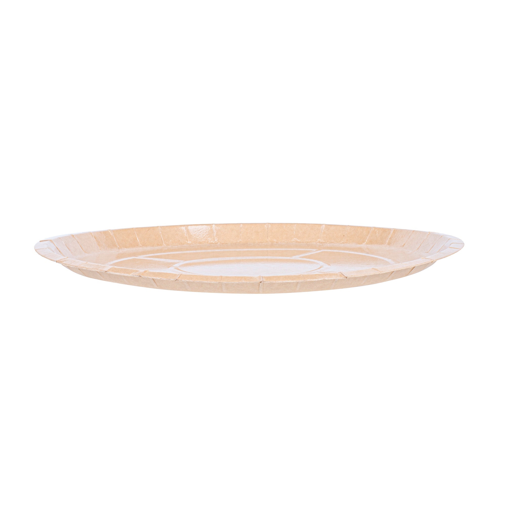 Eco Pie Round Kraft Paperboard Pizza Tray - Oven-Safe - 12'' - 25 count box