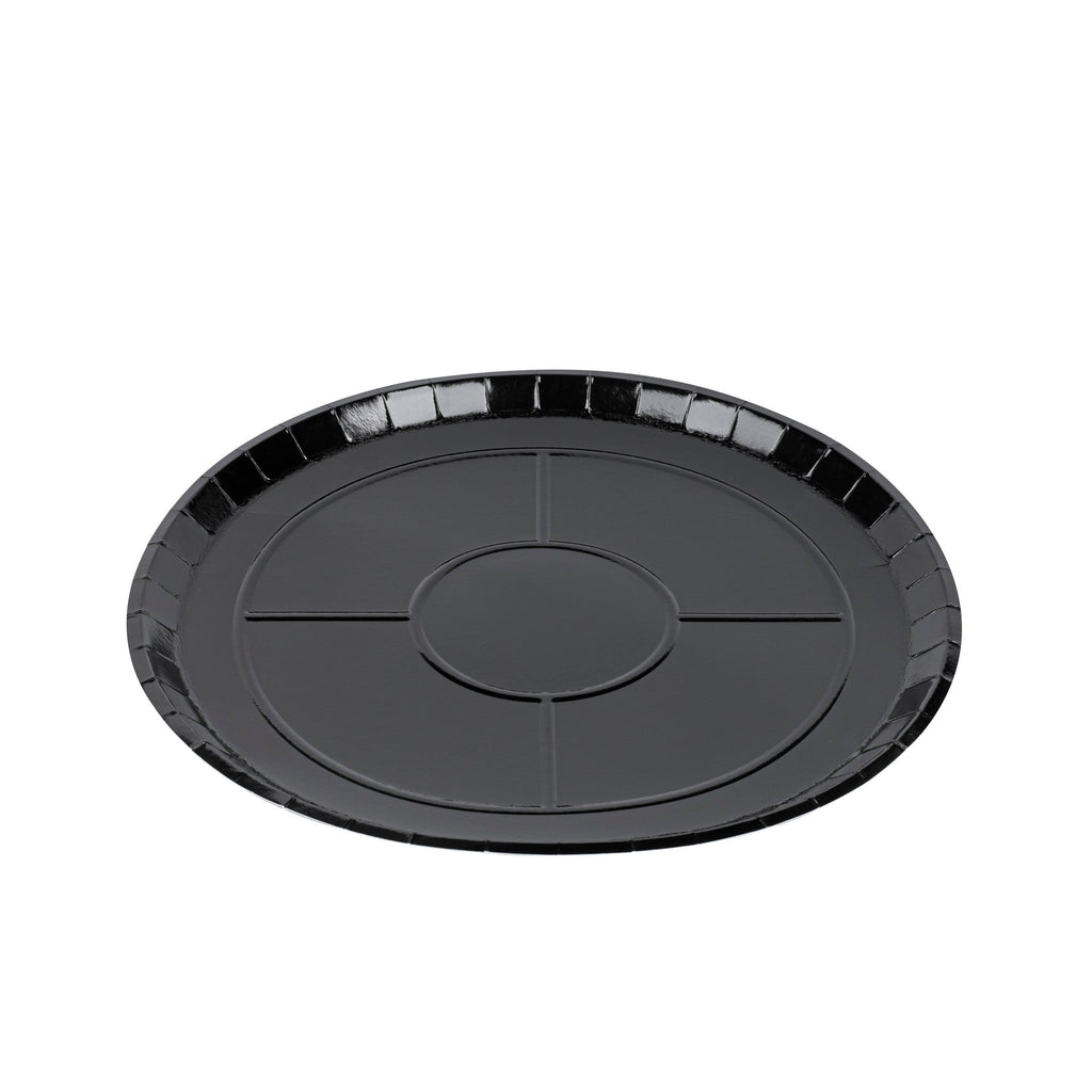 Eco Pie Round Black Paperboard Pizza Tray - Oven-Safe - 16" - 50 count box