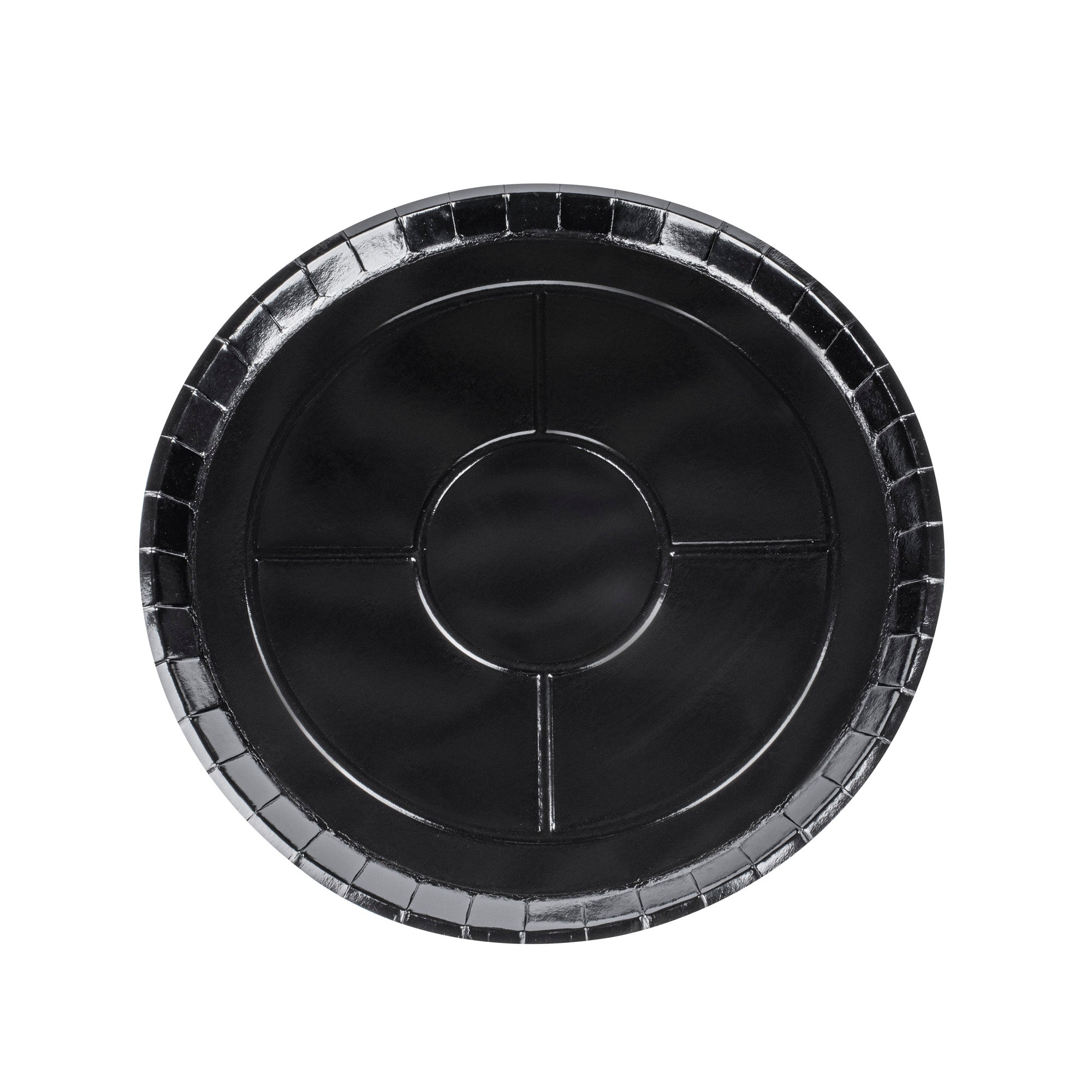 Eco Pie Round Black Paperboard Pizza Tray - Oven-Safe - 16" - 25 count box