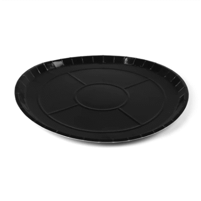 Eco Pie Round Black Paperboard Pizza Tray - Oven-Safe - 16" - 50 count box