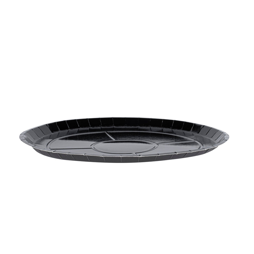 Eco Pie Round Black Paperboard Pizza Tray - Oven-Safe - 16" - 50 count box