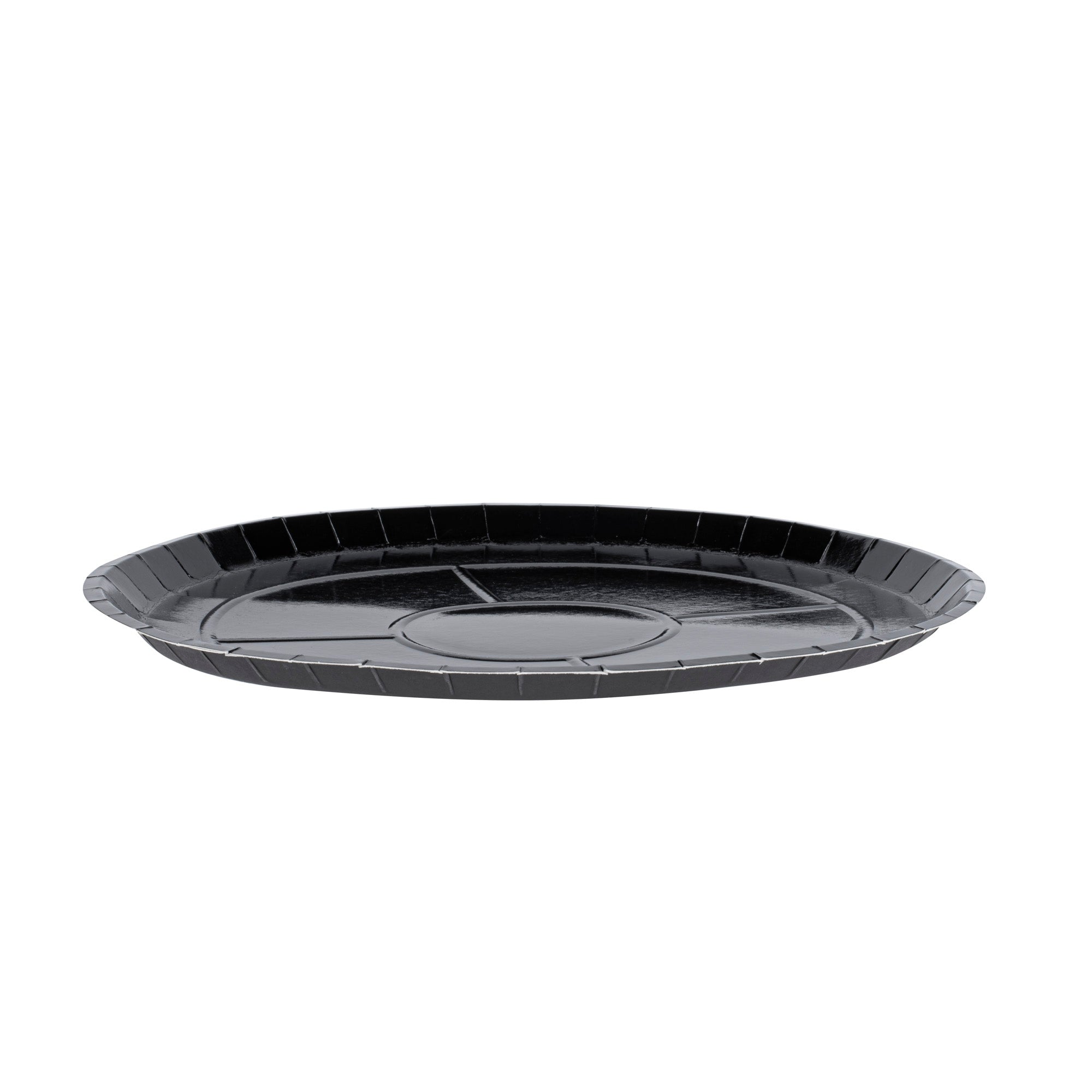 Eco Pie Round Black Paperboard Pizza Tray - Oven-Safe - 16" - 50 count box