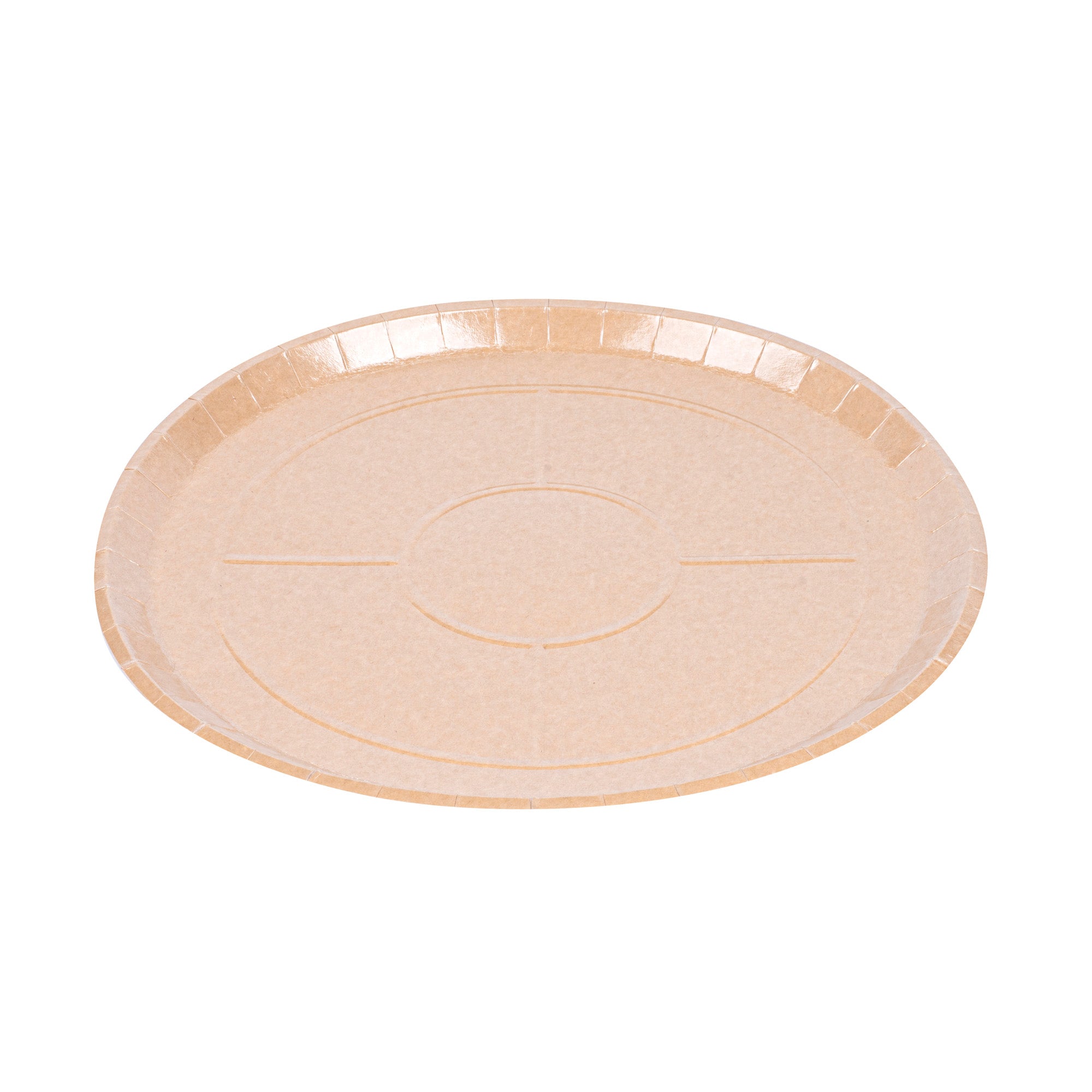 Eco Pie Round Kraft Paperboard Pizza Tray - Oven-Safe - 16" - 25 count box