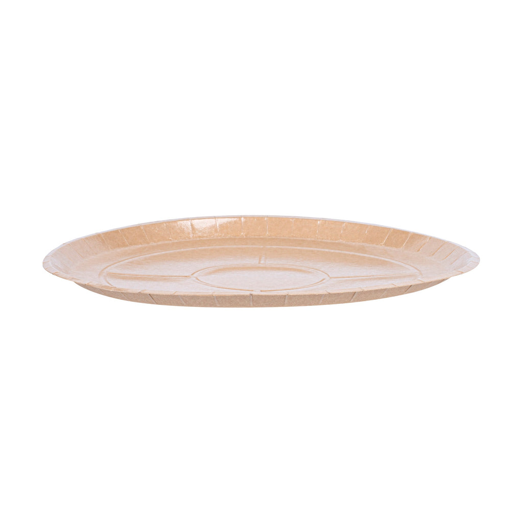 Eco Pie Round Kraft Paperboard Pizza Tray - Oven-Safe - 16" - 25 count box