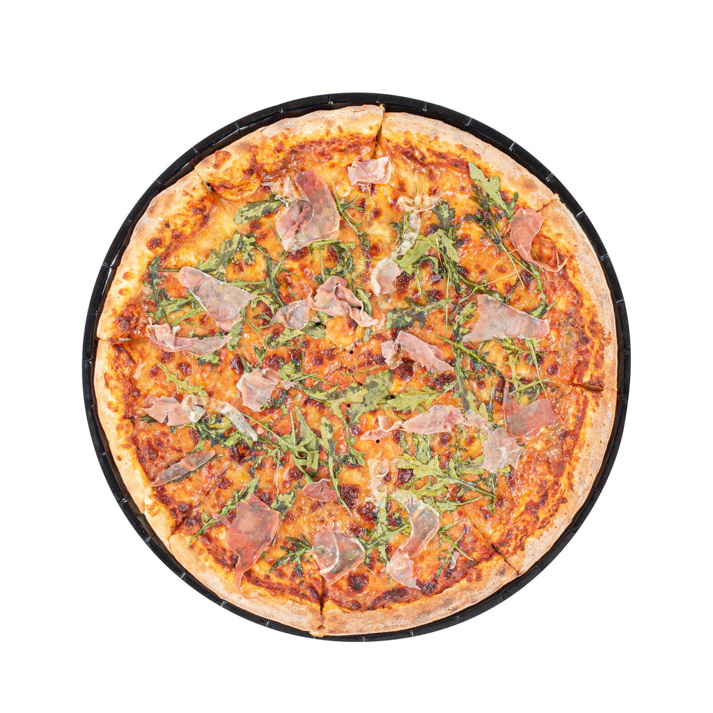 Eco Pie Round Black Paperboard Pizza Tray - Oven-Safe - 18'' - 25 count box