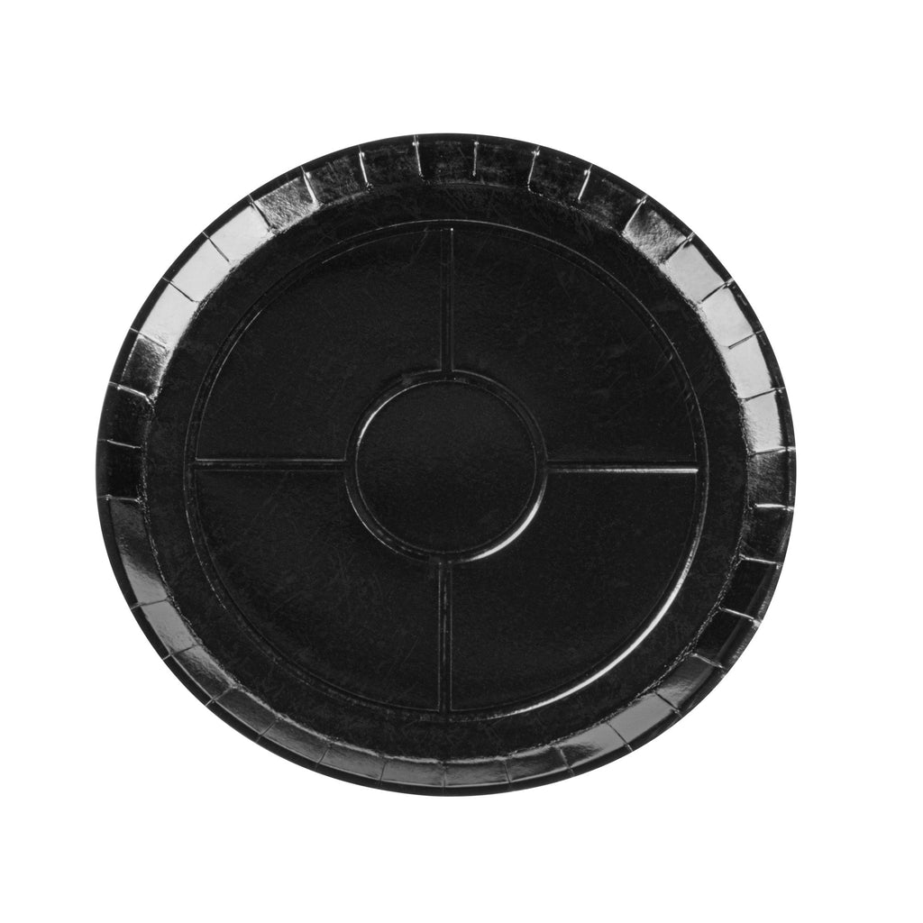 Eco Pie Round Black Paperboard Pizza Tray - Oven-Safe - 18'' - 25 count box