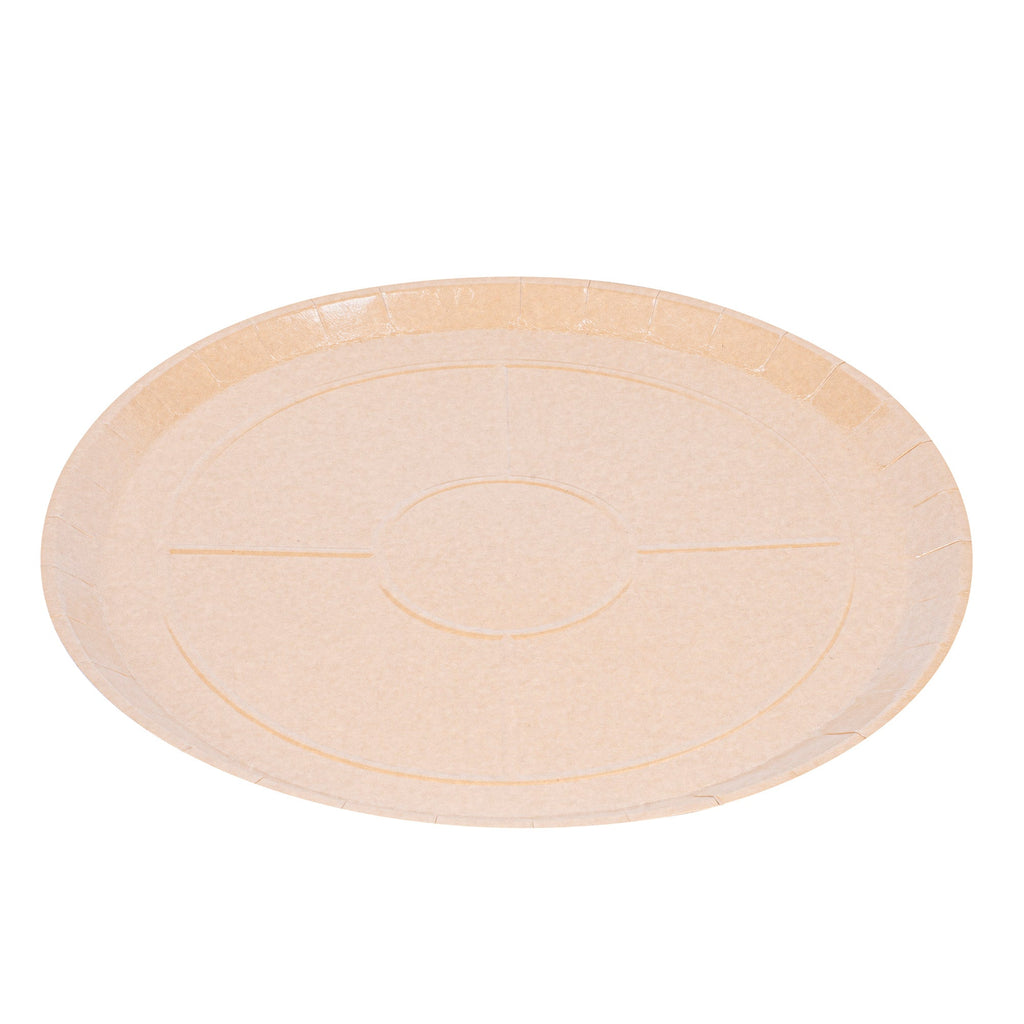 Eco Pie Round Kraft Paperboard Pizza Tray - Oven-Safe - 18'' - 50 count box