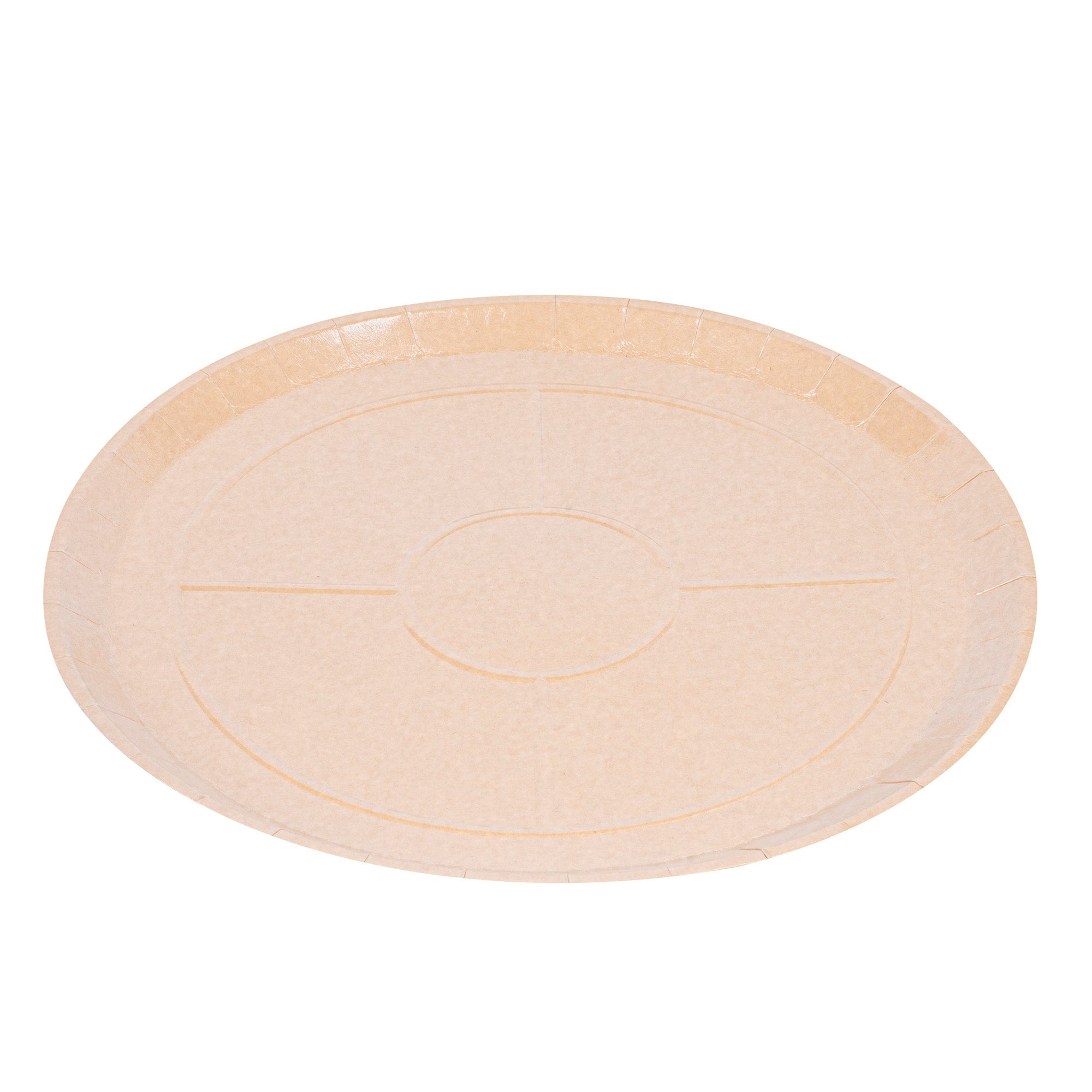 Eco Pie Round Kraft Paperboard Pizza Tray - Oven-Safe - 18'' - 25 count box