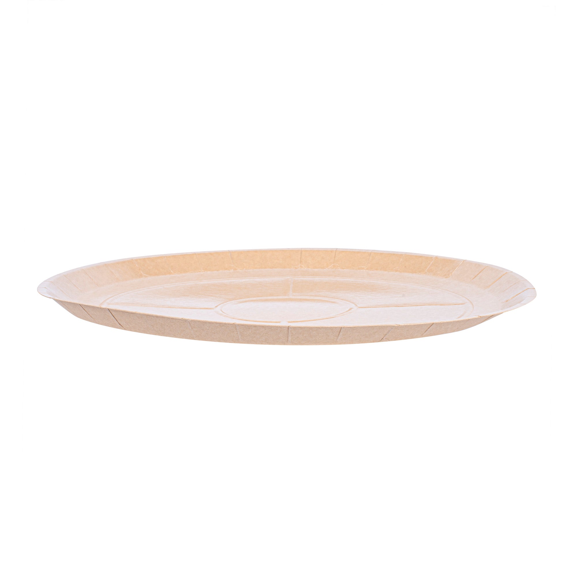 Eco Pie Round Kraft Paperboard Pizza Tray - Oven-Safe - 18'' - 25 count box