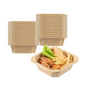 Sustain 22 oz Octagonal Kraft Paper Take Out Container - with PLA Lining, Compostable - 6" x 6" x 2" - 25 count box